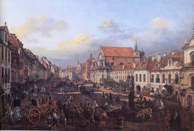 Bernardo Bellotto View of Cracow Suburb leading to the Castle Square China oil painting art
